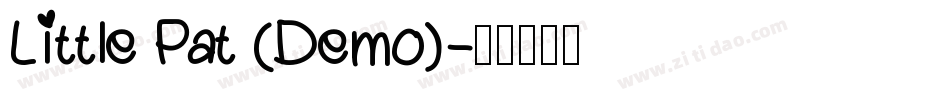 Little Pat (Demo)字体转换